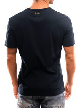 Camiseta Klout Organic Premium Marino para Hombre