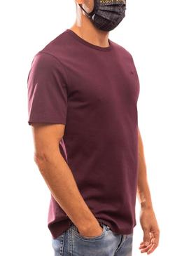 Camiseta Klout Organic Premium Granate para Hombre