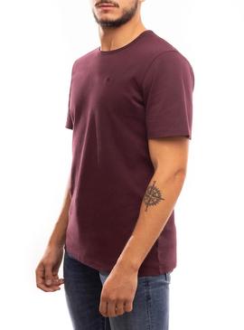 Camiseta Klout Organic Premium Granate para Hombre