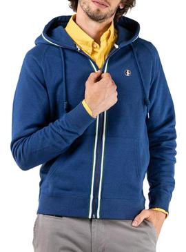 Sudadera El Ganso Zipper Azul para Hombre