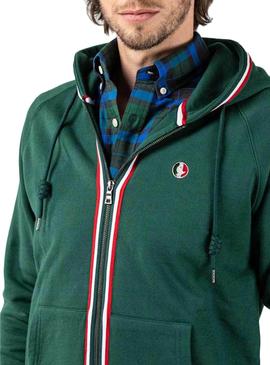 Sudadera El Ganso Zipper Verde para Hombre