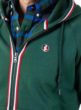 Sudadera El Ganso Zipper Verde para Hombre