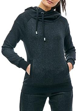 Sudadera Only Luna Jalene Lurex Negro Mujer