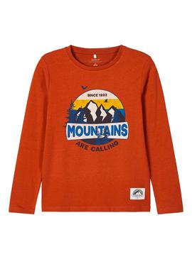 Camiseta Name It Move Naranja para Niño