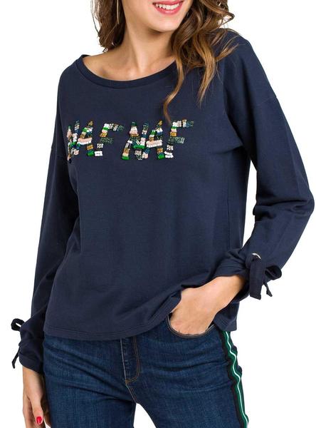 Sudadera Naf Naf Abalorios Mujer