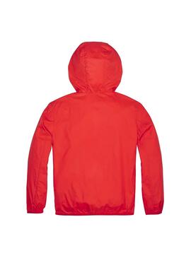 Chaqueta Tommy Hilfiger Unisex Pop Over Rojo 