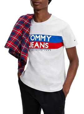 Camiseta Tommy Jeans Contrast Blanco para Hombre