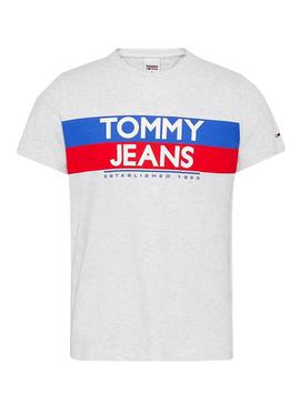 Camiseta Tommy Jeans Contrast Blanco para Hombre