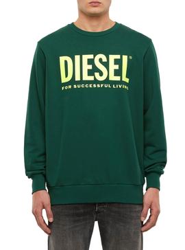 Sudadera Diesel Division Verde para Hombre