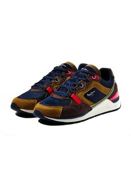 Zapatillas Pepe Jeans X20 Runner Marron para Hombr