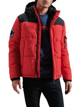 Cazadora Superdry Quilted Everest Rojo para Hombre