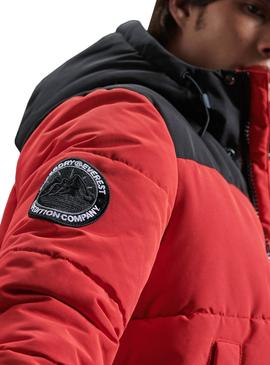 Cazadora Superdry Quilted Everest Rojo para Hombre