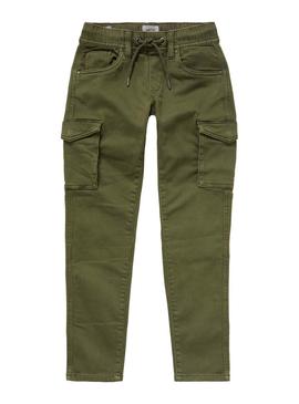 Pantalón Pepe Jeans Chase Cargo Verde para Niño