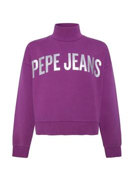 Sudadera Pepe Jeans Diane Morado para Niña