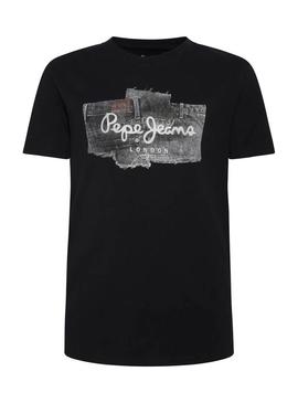 Camiseta Pepe Jeans Albert Negro para Niño