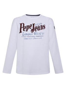 Camiseta Pepe Jeans Ricky Blanco para Niño