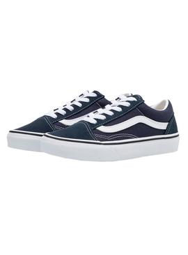 Zapatillas Vans Old Skool Sk8 Hi Marino Para Niños