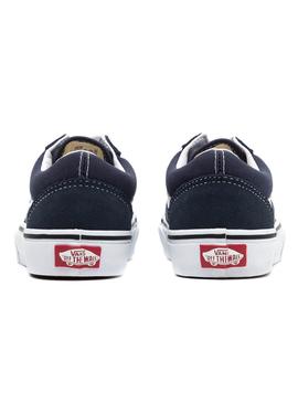 Zapatillas Vans Old Skool Sk8 Hi Marino Para Niños
