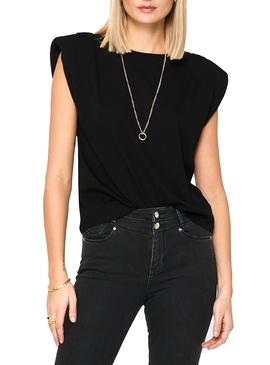 Camiseta Only Jen Negro para Mujer