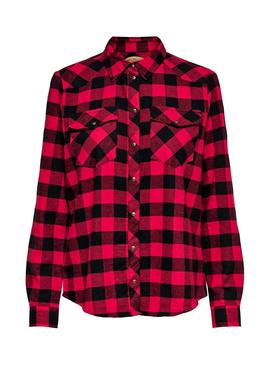 Camisa Only Rock It Rojo para Mujer