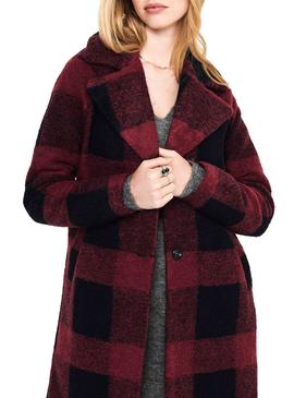 Abrigo Only Vicki Rojo para Mujer