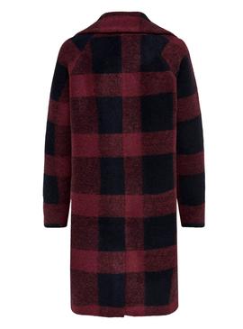 Abrigo Only Vicki Rojo para Mujer