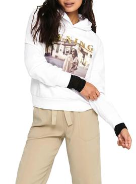 Sudadera Only Bloom Blanco para Mujer