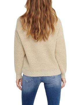 Jersey Only Fiola Beige para Mujer