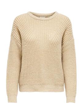 Jersey Only Fiola Beige para Mujer