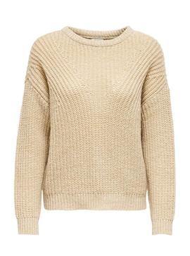 Jersey Only Fiola Beige para Mujer