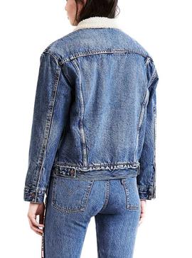 Cazadora Levis Sherpa Trucker Addicted Love Mujer