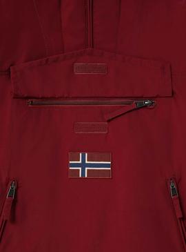 Anorak Napapijri Rainforest Pocket Granate Hombre