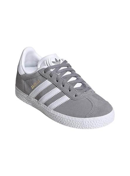 Zapatillas Adidas Gazelle Gris Para Niño