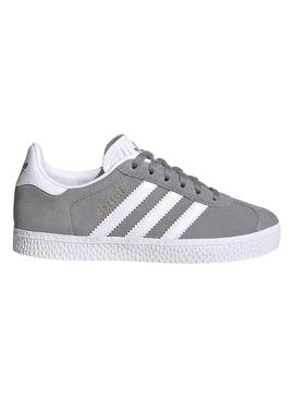 Zapatillas Adidas Gazelle Gris Para Niña y Niño