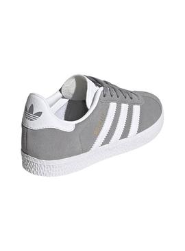 Zapatillas Adidas Gazelle Gris Para Niña y Niño