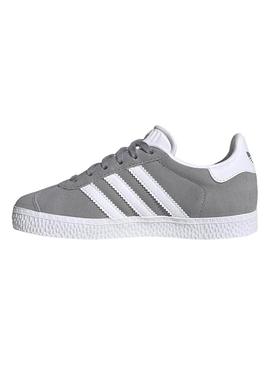 Zapatillas Adidas Gazelle Gris Para Niña y Niño