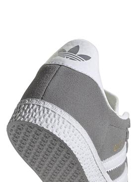 Zapatillas Adidas Gazelle Gris Para Niña y Niño