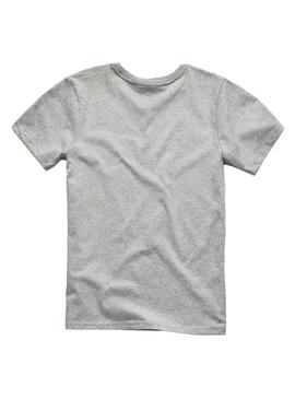 Camiseta G-Star Logo Gris Para Niño