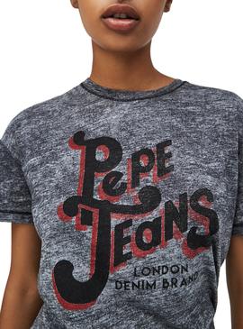 Camiseta Pepe Jeans Debbie Gris Para Mujer