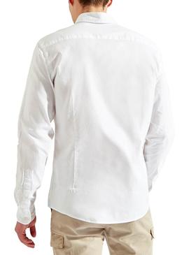 Camisa Hackett HKT Oxford Blanco Para Hombre
