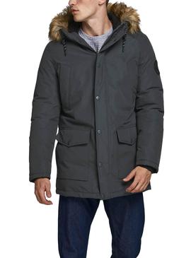 Parka Jack And Jones Sky Gris Para Hombre