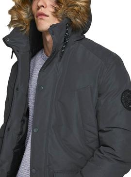 Parka Jack And Jones Sky Gris Para Hombre