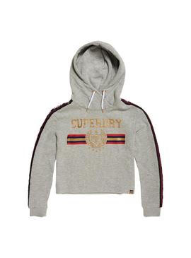 Sudadera Superdry Gia Tape Hood Gris