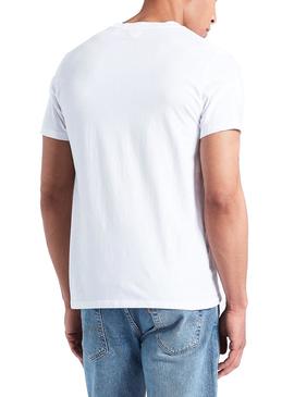 Camiseta Levis Patch Blanco