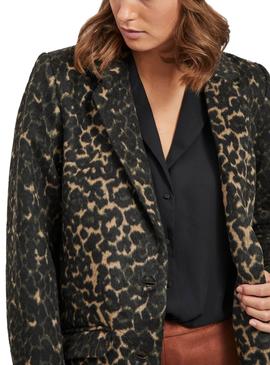 Abrigo Vila Leovita Leopardo Para Mujer