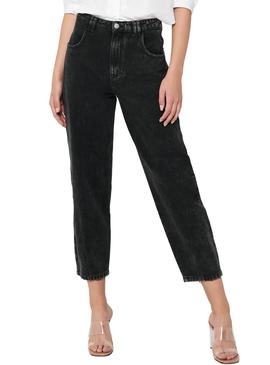 Pantalon Vaquero Only Logan Carrot Negro Mujer