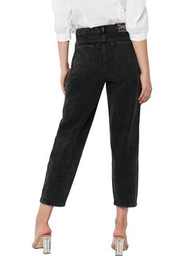 Pantalon Vaquero Only Logan Carrot Negro Mujer