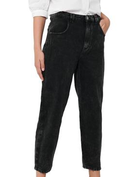 Pantalon Vaquero Only Logan Carrot Negro Mujer