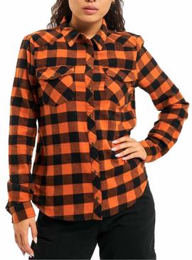 Camisa Only Rock Naranja para Mujer