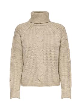 Jersey Only Daisy Beige para Mujer